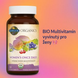 🌸 Síla přírody pro ženské zdraví a energii! Garden of Life mykind Organics Women’s Once Daily obsahuje více než 30 whole...